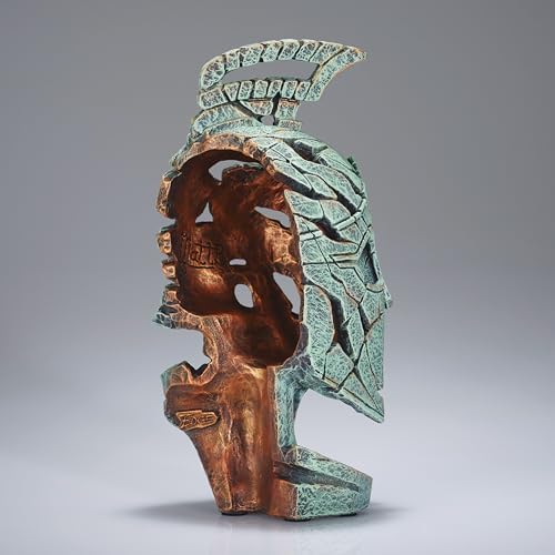 Enesco Edge Sculpture Spartan Warrior Figurine Green