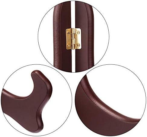 Tatuo 4 Pack Red Wooden Display Easel Plate Holder