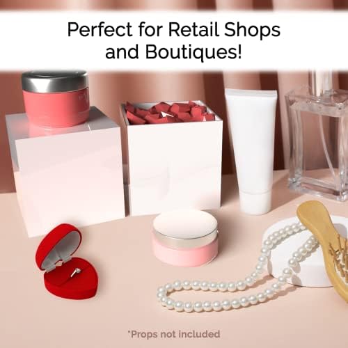5 Acrylic Display Riser Box No Lid Storage Bin