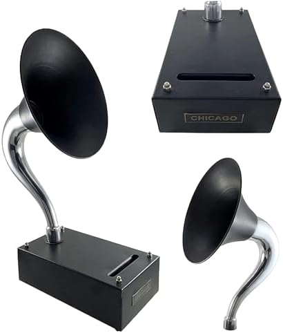 Antique Decor Vintage Gramophone Speaker iPhone Compatible Non Electric Acoustic