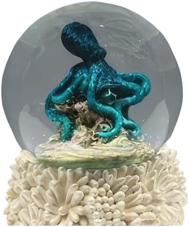 ICE ARMOR 3 Inch Octopus Snow Globe Statue