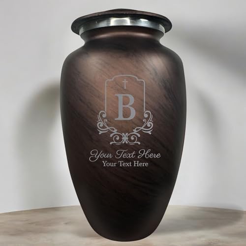 Custom Large Adult Cremation Urn - Personalized Name and Headstone Shape 200 Cubic Inch
