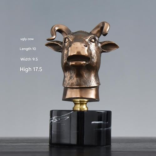 Chinese Zodiac Animal Head Sculptures with Bronze Finish Black Marble Base