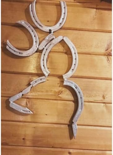 Handmade Silver Rustic Horseshoe Wall Art