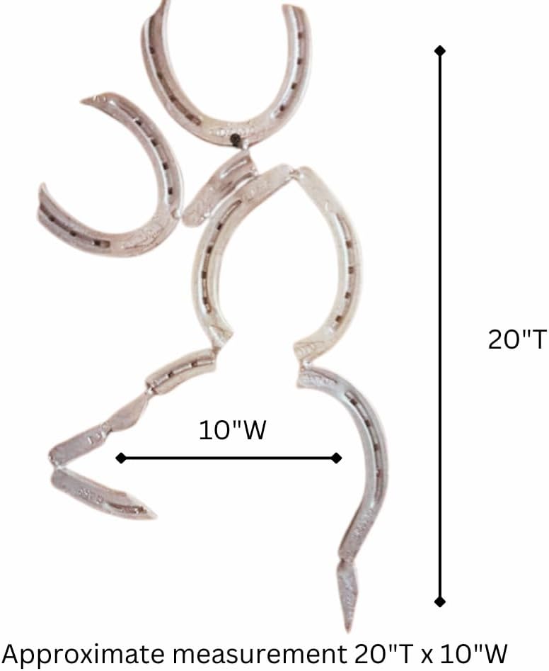 Handmade Silver Rustic Horseshoe Wall Art