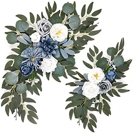 SUNFECILI Wedding Arch Flowers Decor Swag
