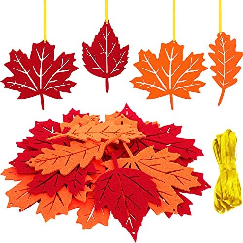 Tatuo 24 Pcs Fall Tree Decorations for Thanksgiving