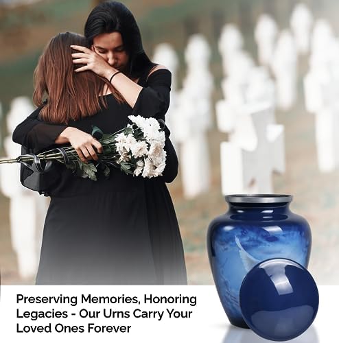 YATSKIA Peace Dove Ash Urn - Large Metal Decorative Memorial Cremation Urn for Mom Dad