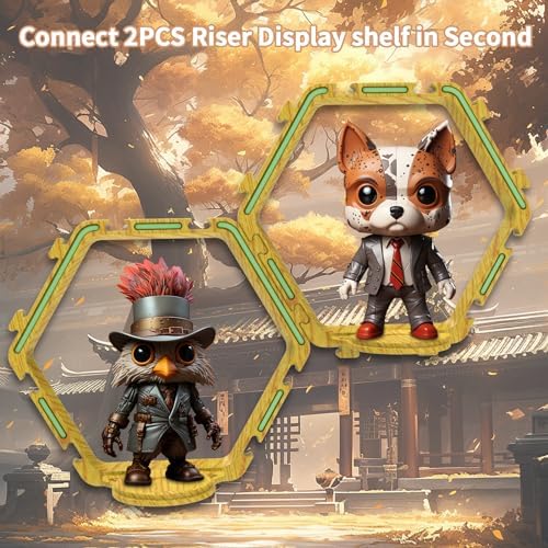 YODAR 9 Piece Riser Display Shelf for Funko POP Figures