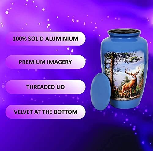 HLC Cremation Urn - Grazing Deer Adult Urn 105 x 6