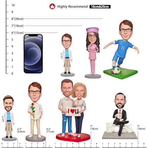 Custom Bobblehead Figurine for Couples Anniversary Gift