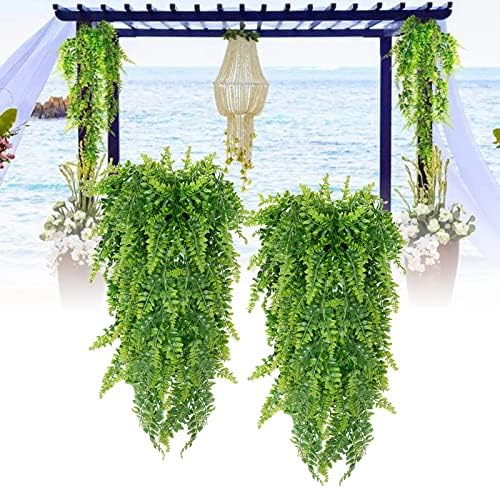 2Pcs Artificial Eucalyptus Teardrop Wreath Greenery Swag 35 Inch Hanging Garland