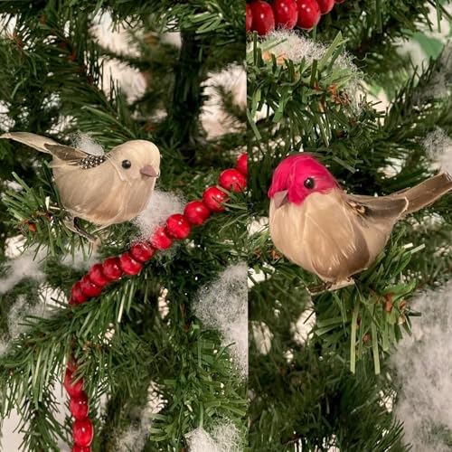 12pcs Realistic Artificial Birds for Decor