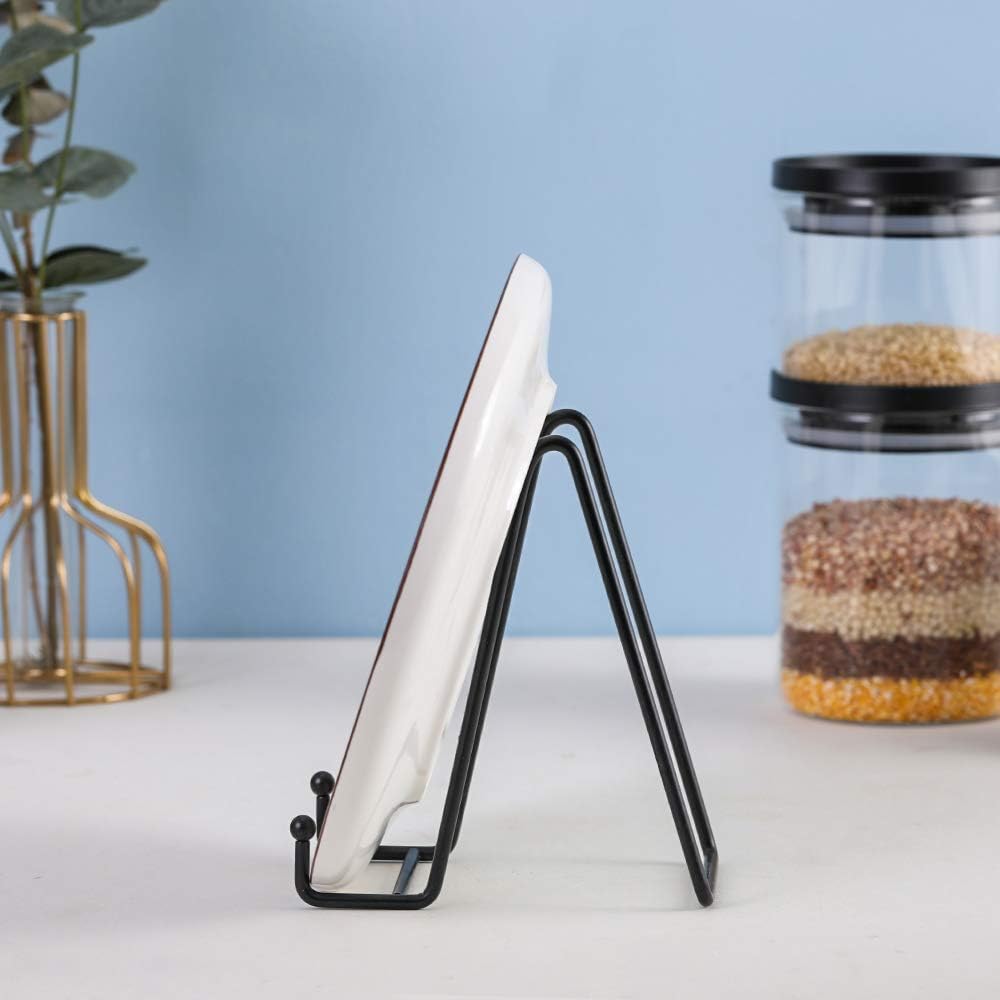 Iron Plate Easel Stand for Display - 6 Inch Black 6 Pack