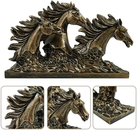 SIMONS SHOP Bronze Horse Sculpture 65 x 95 Animal Figurine for Home Decor