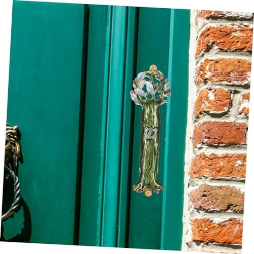 Yardenfun Vintage Metal Mezuzah Plaque for Door Decoration