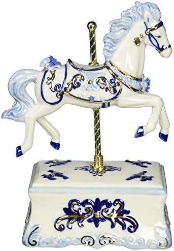 Cosmos 80111 Fine Porcelain Carousel Horse Musical Figurine