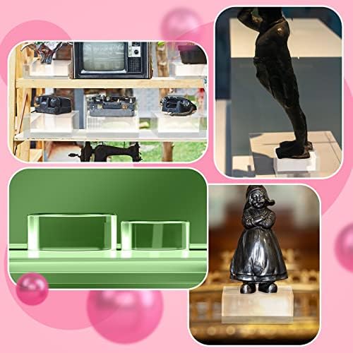 Clear Acrylic Display Blocks Jewelry Showcase Stand