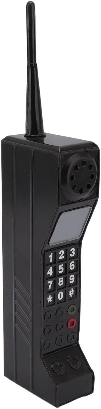 Retro Mobile Phone Prop for Halloween Decor Black