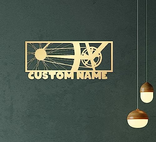 Personalized Metal Bike Wall Art Decor