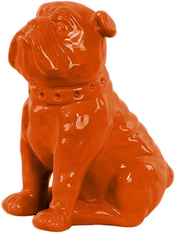 Modern Small Sitting British Bulldog Figurine