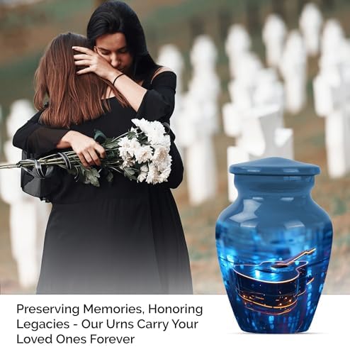 Mini Aluminum Cremation Urn - 3 Inch Small Ash Keepsake for Adults