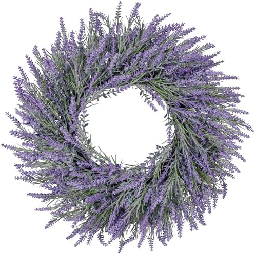 26 Inch Lavender Wreath for Front Door Home Decor