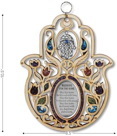 My Daily Styles Hamsa Wall Decor with Gemstone Accents