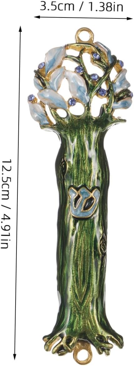 Yardenfun Vintage Metal Mezuzah Plaque for Door Decoration