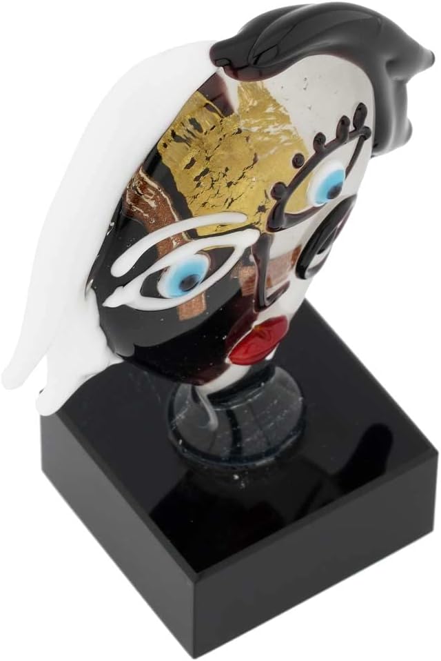 Glass Of Venice Murano Glass Picasso Head of A Woman Small