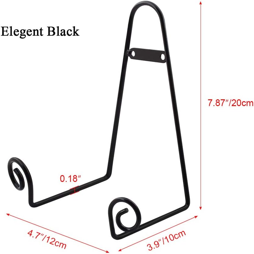 Mocoum 4 Pack Wall Mount Display Stands for Plates and Artwork