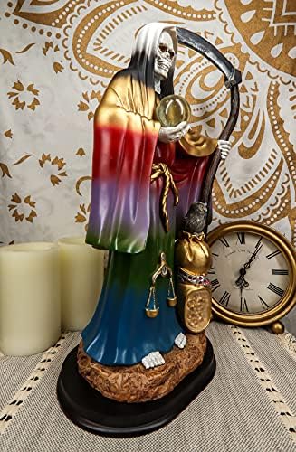 Ebros Gift Holy Death Santa Muerte Statue with Scythe and Glass Globe