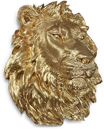 Wallcharmers Gold Lion Wall Art Sculpture