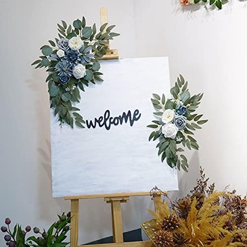SUNFECILI Wedding Arch Flowers Decor Swag