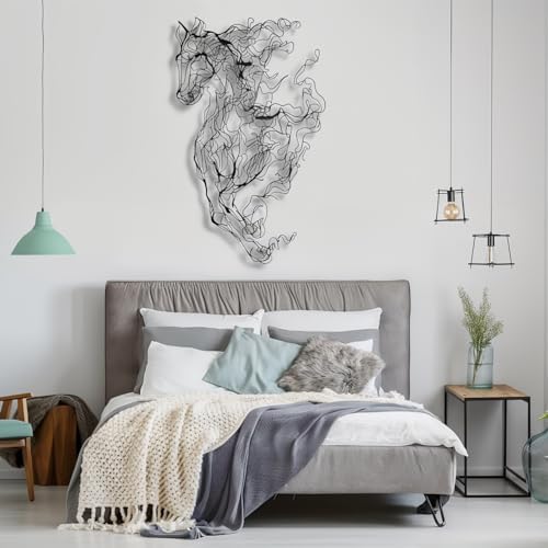 PLTZCRAFT Horse Wall Art Decor Sculpture 39x24in