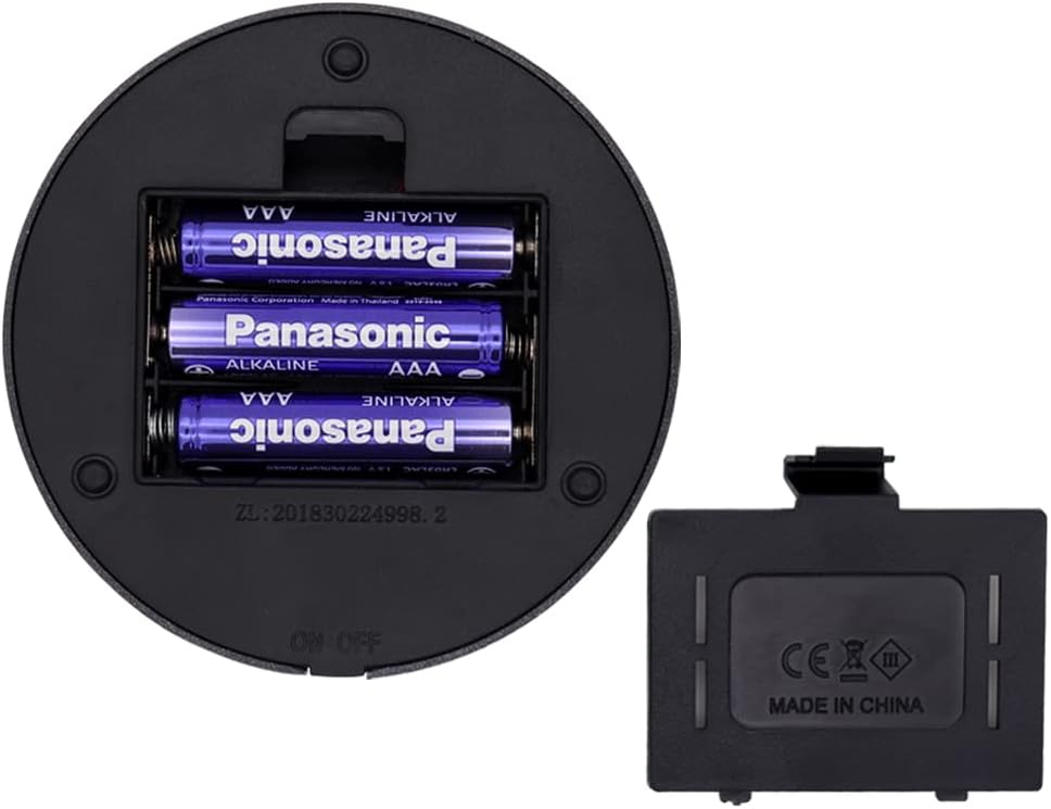 LED Black Display Base with White Light Stand - 3 AAA Battery Powered Pedestal