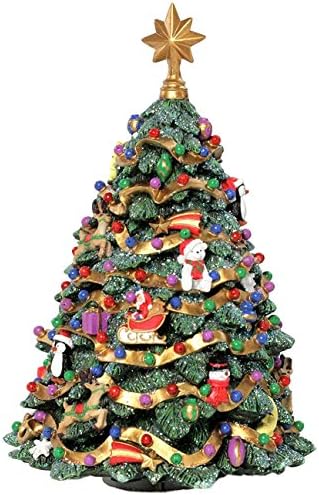 San Francisco Music Box Company Jingle Bell Rotating Christmas Tree Figurine