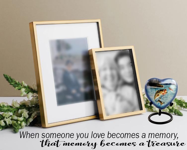 Bass Fishing Urn - Cremation Urn for Human Ashes