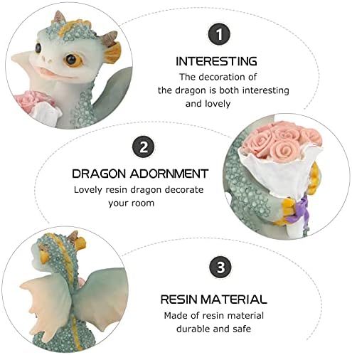 Mini Dragon Figurine - Resin Home Decor Statue