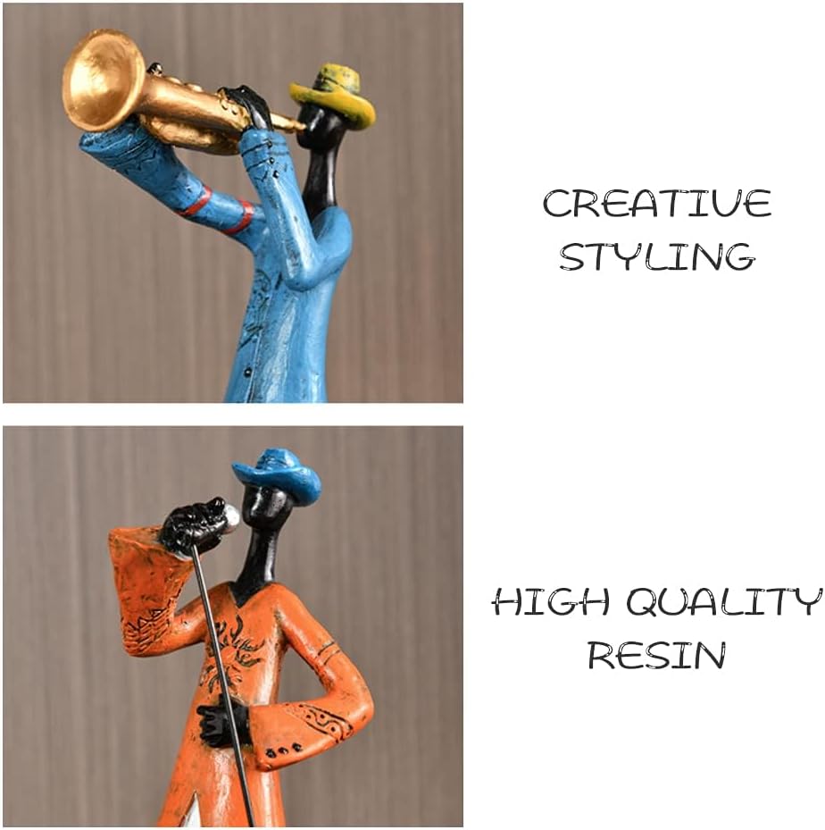 Vintage Jazz Band Decorative Sculpture Set