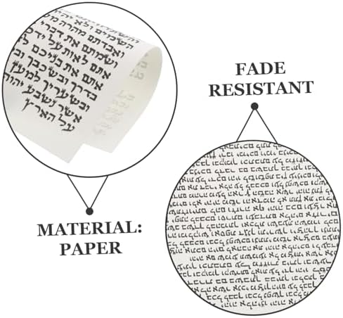 IMIKEYA 50pcs Mezuzah Scroll Jewish Door Decor Elegant Hebrew Wall Art for Home Blessings and Religious Significance