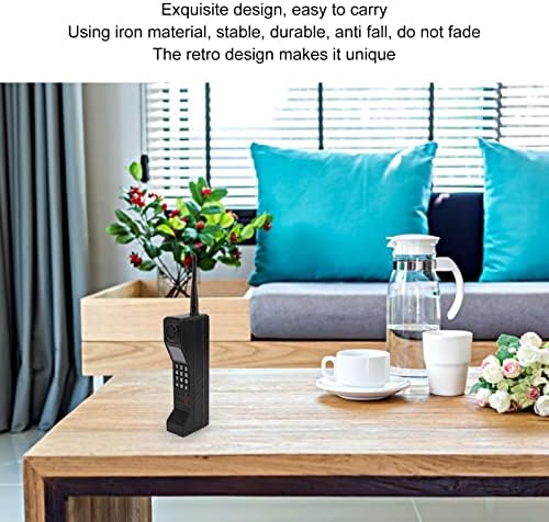 Retro Mobile Phone Prop for Halloween Decor Black