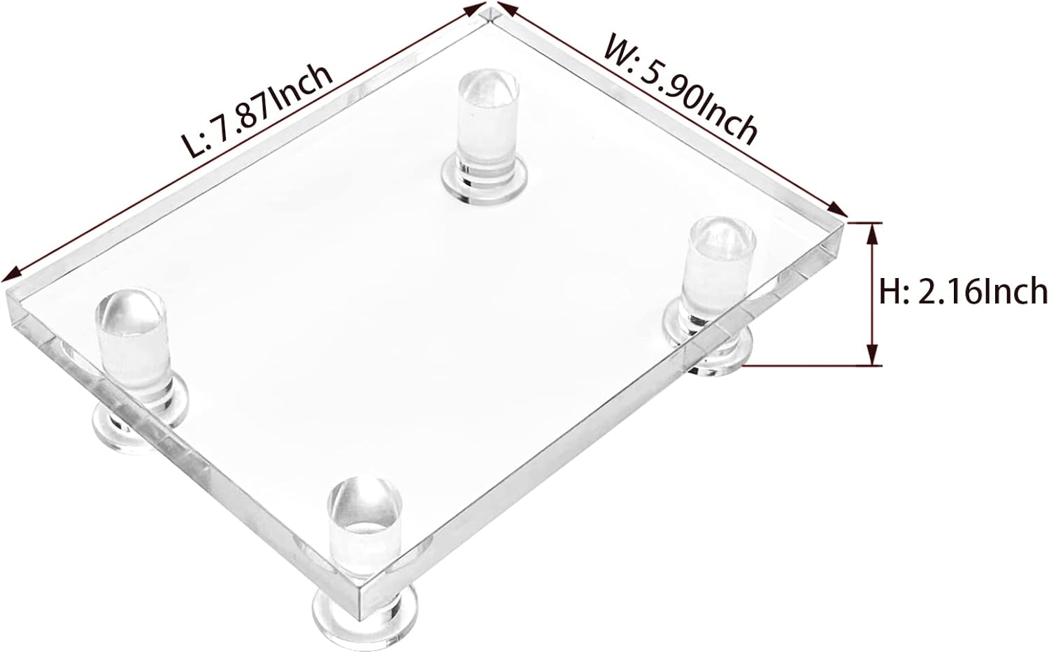 Bigfety Acrylic Riser Stand for Bathroom Kitchen Sink Organizer