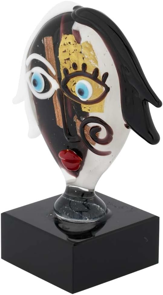 Glass Of Venice Murano Glass Picasso Head of A Woman Small