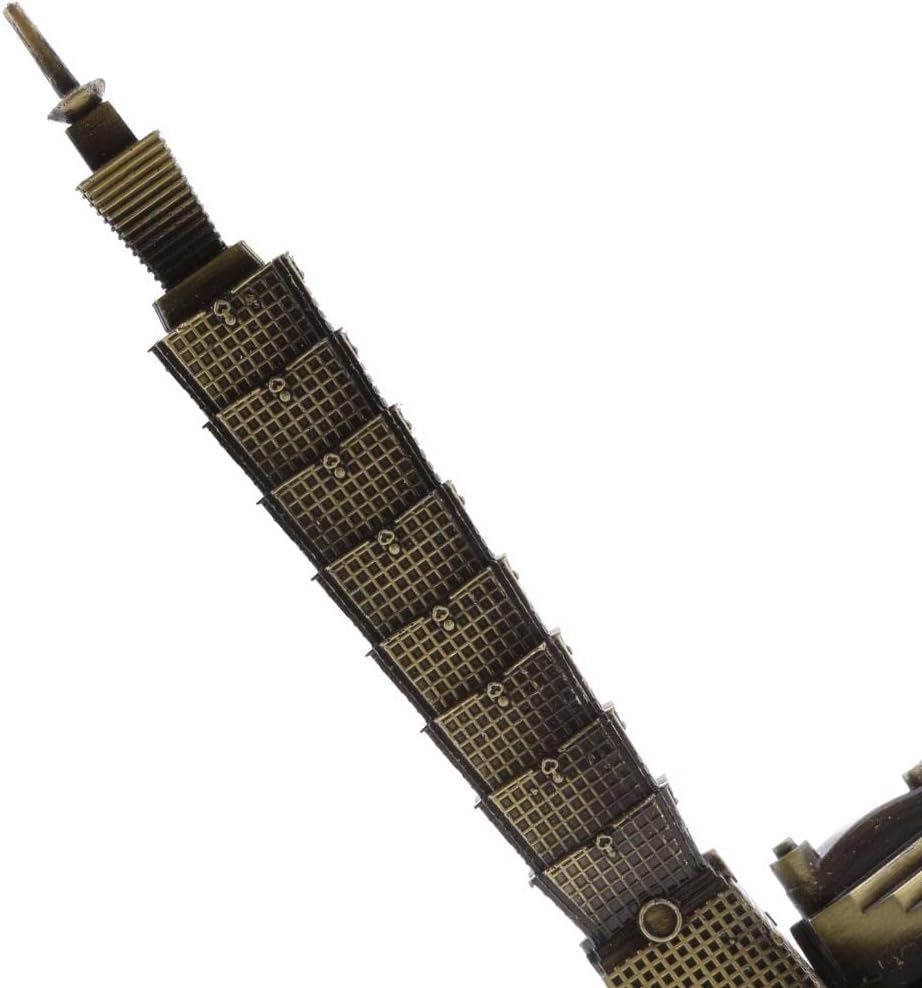 MERIGLARE Alloy Taipei 101 Tower Building Figurine Statue Home Office Decor Gift