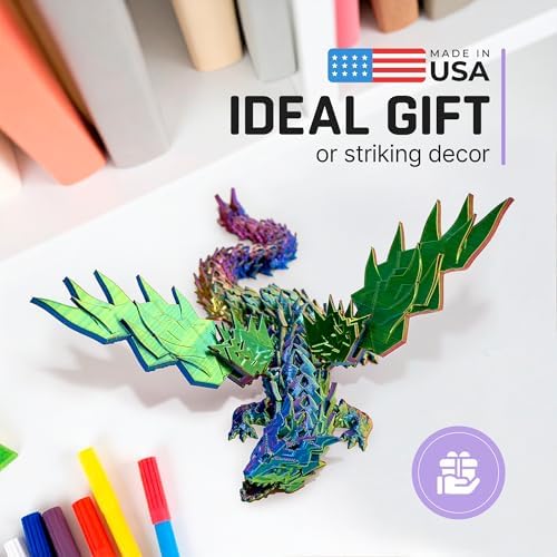 VOSKO CyberDragon 12 Inch Articulated Fantasy Sculpture