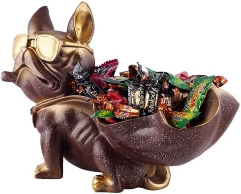 Cool Dog Resin Sculpture Decor Showpiece for Home Kitchen Office