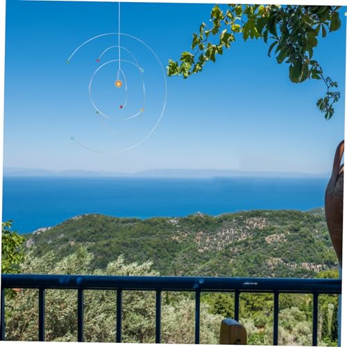 Cabilock Nordic Style Atomic Model Mobile Wind Chimes Outdoor Decor