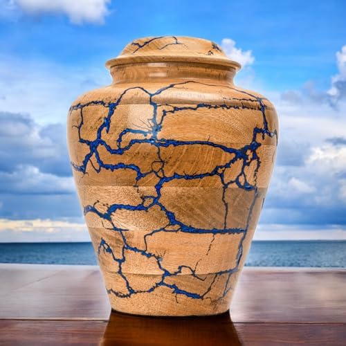 Handcrafted Wooden Urn for Cremation Adult Ashes Memorial Box