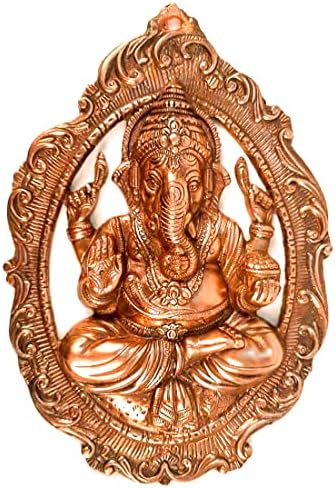 Apka Mart Lord Ganesha Wall Hanging - Copper 16 Inch